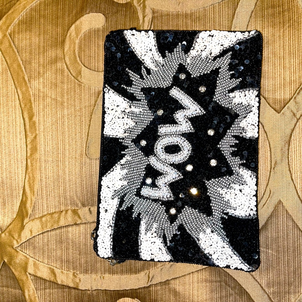 St Xavier beaded pouch